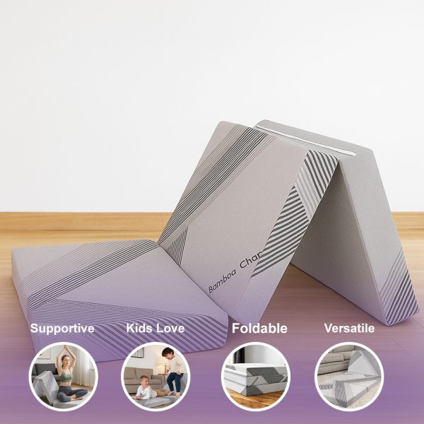 Ortho Trifold Foldable Back Support HR Foam Mattress - Image 3